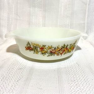 Anchor Hocking casserole dish vegetable harvest 436